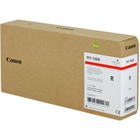 Resim Canon ® Pfı-706 R (RED) Kırmızı Plotter Orijinal Mürekkep Kartuş 700 Ml.(6687B001)uyumlu 