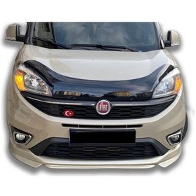Resim Fiat Doblo Uyumlu Ön Ek 2015 2016 2017 2018 2019 2020 2021 Mat Siyah Plastik Ön Karlık 