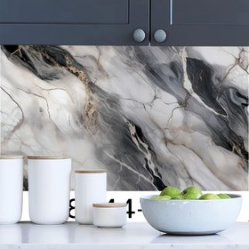 Resim 1 Rulo, 59.99cm x 3.0metre veya 5.0metre x 10.0metre Sahte Marmara ve Ahşap Kaplama Duvar Kağıdı - Kendinden Yapışkanlı, Kolay Çıkarma, Su Geçirmez ve Yağ Dirençli, Mutfak, TV Duvarı, Masaüstü, Banyo, Dolap Yenileme için İdeal, Kahverengi, Siyah ve Gri, Soyup Yapıştır Duvar Kağıdı, Oda Dekoru için Mükemmel 