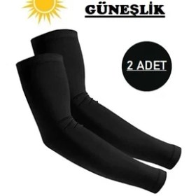 Resim Kol Çorabı Güneş Korumalı Motosiklet Bisiklet Kolluk Siyah 