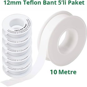 Resim Teflon Bant Sızdırmazlık Bandı 12mm. X 10 Metre 5 Adet 