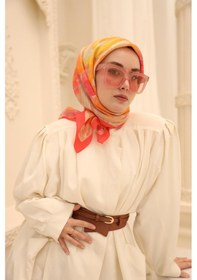 Resim Silk Home Olinda İpek Eşarp 47001-12 Mercan, Bej, Pembe, Bordo, Ekru 