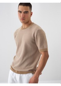 Resim Xint Camel Doğal Dökümlü Regular Fit Kazak 801855 