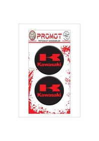 Resim Logo Kawasaki Tasarımlı 3d Kabartmalı Damla Sticker 5cmx5cm 03 