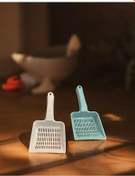 Resim Pet Dar Aralıklı Kum Küreği Kedi Kumu Temizleme Küreği 2'li 