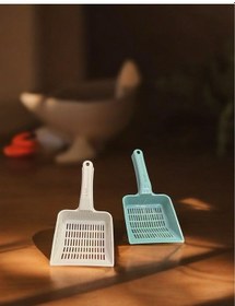 Resim Pet Dar Aralıklı Kum Küreği Kedi Kumu Temizleme Küreği 2'li 