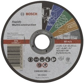 Resim Bosch Rapido MultiConstruction 125x1.0 mm Düz Kesme Diski 