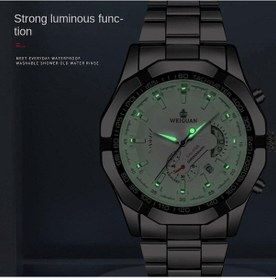 Resim Kırmızı Moda Otomatik Hareket İzle Erkek Takvimi Su Geçirmez Aydınlık Mekanik Olmayan İzle Büyük Kadran 