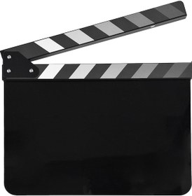 Resim Springsun Siyah Akrilik Film Klapboard - Boş, Ahşap Birleşik, 30x24.5cm, 420g, Temsilci Tahtası 