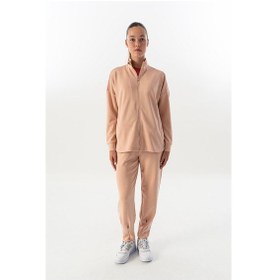 Resim Maraton Comfort Kadın Dik Yaka Pembe Eşofman Üstü 