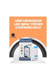 Resim Mey İthalat Portatif El Mikroskop Led Işıklı, Aynı Anda Net Odaklama 