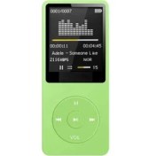 Resim Ganbao Yeşil Bluetooth Uyumlu Mp3 Müzik Çalar Kayıpsız Taşınabilir Fm Radyo Harici Ultra-Ince Öğrenci Mp3 Kaydedici Fm Yayını (Yurt Dışından) 