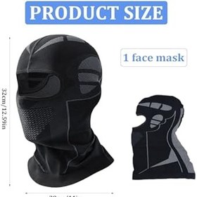 Resim Kar maskesi, motosiklet, kadın, erkek, kayak maskesi, kar maskesi, motosiklet, tam yüz maskesi, soğutma, UV koruması, nefes alır, kar maskesi, yüz maskesi, boyun, dış mekan sporları, bisiklet ve 