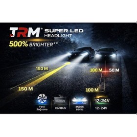 Resim Trm Led Xenon Süper Led H11 6000k 12000lm %500 
