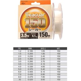Resim Seaguar 150 Fc 150m Leader Misina 0,47mm 0.47 MM 