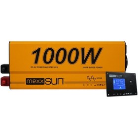 Resim Mexxsun 12v Volt - 1000w Watt Ats Ups Şarjlı Tam Sinüs İnverter Ekranlı 