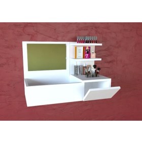 Resim Decomech Mobilya Alves Makyaj Masası Beyaz 