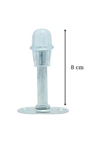 Resim Krom Kapı Vurma Önleyici Stoper Kapı Tutucu Tampon Aparatı 8 Cm 