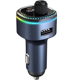 Resim Createtech Verici Usb Type-c Şarj Müzik Mp3 Fm Cihazı Çalar C58 Bluetooth Araç Araba Adaptörü + İi 