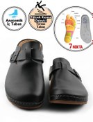 Resim Asix FLY SOFT Ortopedik Sabo Kaymaz Taban Destekli Unisex hakiki deri doktor hemşire asçi 