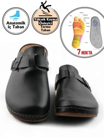Resim Asix FLY SOFT Ortopedik Sabo Kaymaz Taban Destekli Unisex hakiki deri doktor hemşire asçi 