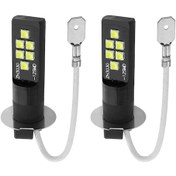 Resim Lemestar 80w H3 Led Sis Far Ampulü Çift - 6000k Beyaz Işık, Uzun Ömürlü Ve Dayanıklı 