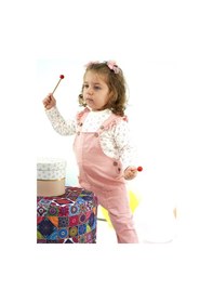 Resim Aydodo Salopet Sweatshirt İkili Kız Pembe Bebek Takım Pembe 