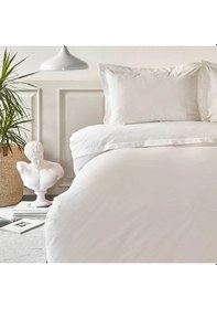Resim White Collection Luvia %100 Pamuk Çift Kişilik Yatak Örtüsü Seti Beyaz 