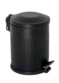 Resim 16 Lt Vintage Pedallı Çöp Kovası Siyah 