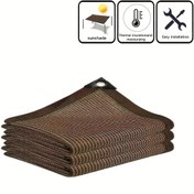 Resim Outdoor Gölge Kumaşı, Yüksek Yoğunluklu Nefes Alabilir Dikdörtgen Güneşlik Ağı, Çok Renk Seçeneği (Siyah, Sarı, Kahverengi, Renkli, Yeşil, Gri), Çardaklar, Seralar, Verandalar, Araba Barınakları, Yüzme Havuzları, Çimler, Çitler için Uygun, Bitki ve Hayvan Gölgelik Ağları Tatil Hediyesi 