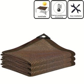 Resim Outdoor Gölge Kumaşı, Yüksek Yoğunluklu Nefes Alabilir Dikdörtgen Güneşlik Ağı, Çok Renk Seçeneği (Siyah, Sarı, Kahverengi, Renkli, Yeşil, Gri), Çardaklar, Seralar, Verandalar, Araba Barınakları, Yüzme Havuzları, Çimler, Çitler için Uygun, Bitki ve Hayvan Gölgelik Ağları Tatil Hediyesi 