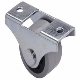 Resim UYGUR TEKER A.Ş Sabit Mini Mobilya Tekerleği 25 mm – Sessiz, Dayanıklı, Masa Sehpa Kitaplık Baza Uyumlu 