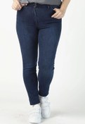 Resim Moda Berray P001m Düz Renk Tam Kalıp Dar Paça Büyük Beden Kot Pantolon Mavi 