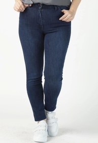 Resim Moda Berray P001m Düz Renk Tam Kalıp Dar Paça Büyük Beden Kot Pantolon Mavi 