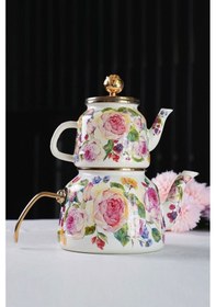 Resim Rsdcyd-16895-1 Miss Betty 2.65 Litre Emaye Çaydanlık 001 