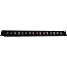Resim Bnc Patch Panel - 16Port Bnc F/F Konnektörlü Rack Tipi 1U 