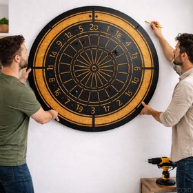 Resim Mega Manyetik Dart - Siyah / Metal / 110 cm 