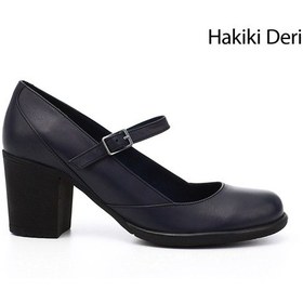 Resim Gönderi R Kadın Lacivert Antik Kalın Topuklu Mary Jane Hakiki Deri Ayakkabı Gdza13424136 Lacivert 