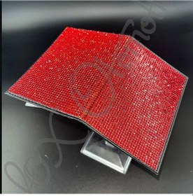 Resim Yılbaşına Özel Kırmızı Taşlı Ruhsat Kabı 