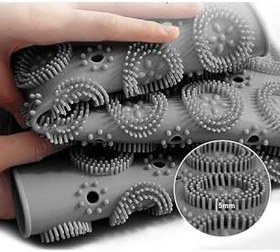 Resim Seahome Balban Ticaret Masajlı Silikon Banyo Paspası Vantuzlu Banyo Ve Duş Kaydırmazı Gri Renk Kaydırmaz Vb074 