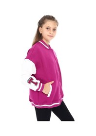 Resim Toontoy Kız Çocuk Kolej Hırka Mürdüm 