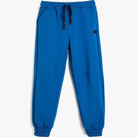 Resim Koton Jogger Eşofman Altı Cep Detaylı Beli Bağlamalı Saks 5wkb40111tk Saks Mavi 