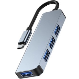 Resim Techmaster Type-c 1xusb 3.0 3xusb 2.0 Hub Otg Çoğaltıcı Adaptörü Byl-2013t 