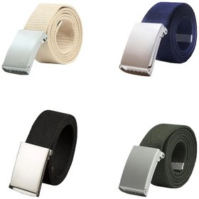 Resim 4'lü Metal Tokalı Taktik Kemer Çok Renkli 