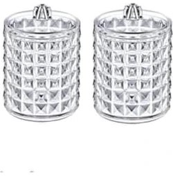 Resim Skygo 2'li Silindir Pamuk Organizer - Serisi - Şık ve Pratik Pamuk Saklama Çözümü 