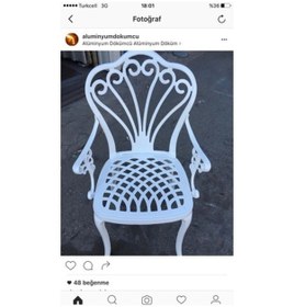 Resim Döküm Sandalye-Kollu Lale 