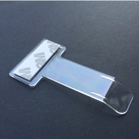 Resim Oto Aksesuarcım Ön Cam İçin Şeffaf Plastik Kartvizit Etiket Tutucu 