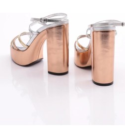 Resim Dgn 30 Kadin Uzun Platform Topuklu Ayakkabi 