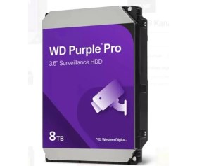 Resim 8 Tb Wd 3.5 Purple Pro Sata3 7200RPM 256MB 7/24 Guvenlık WD8002PURP (3 Yıl Resmı Dıst Garantılı) 