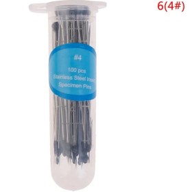 Resim Mingjin Shop 1 No.6 Stili Böcek Ecimen Iğne Paslanmaz Çelik Okul Laboratuvarı Için Plastik Kutu ile Entomoloji Vücut Diseksiyon Böcek Iğnesi (Yurt Dışından) 